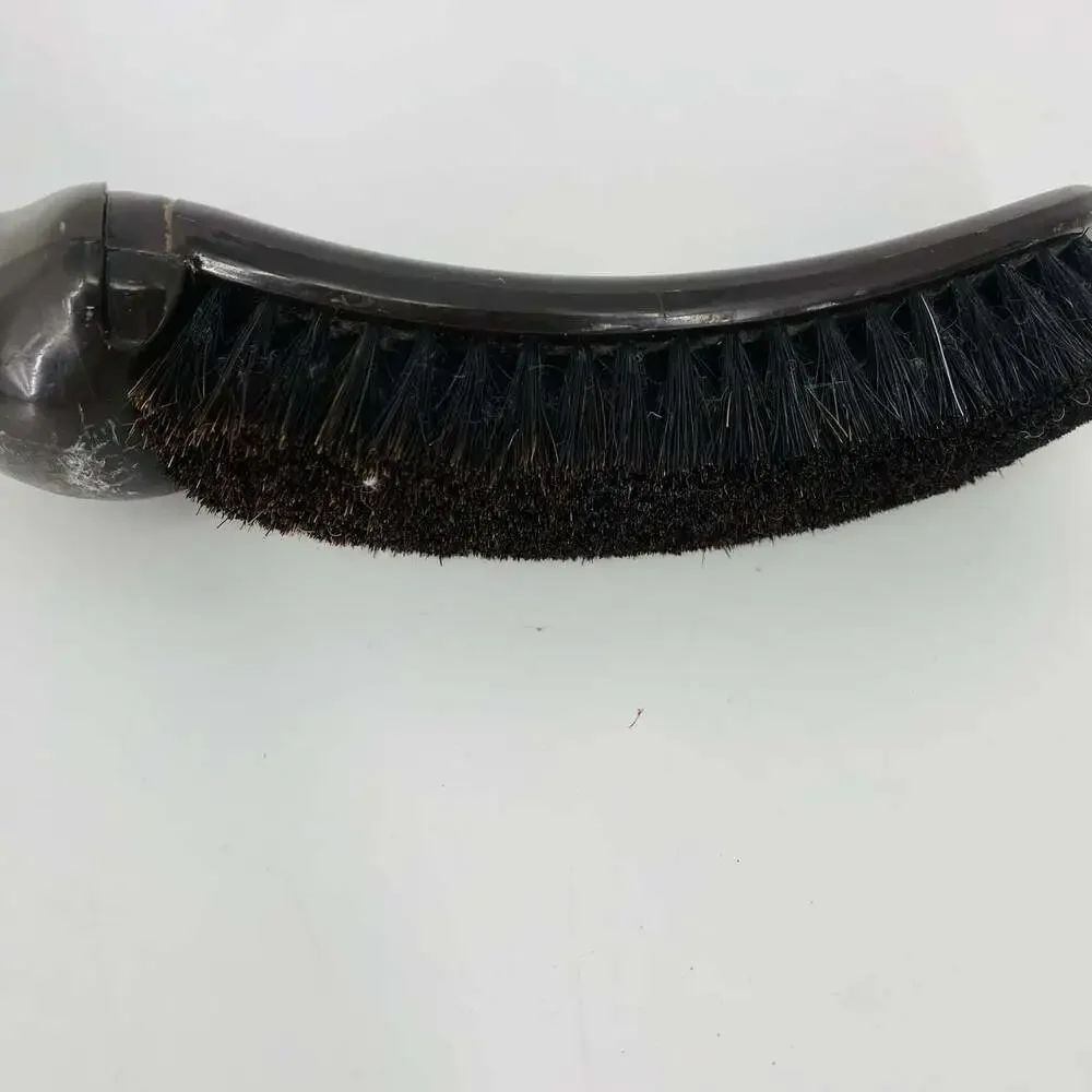 Vintage 1960s England Duck Shaped Handle Shoe Brush Bakelite All Hair Curved